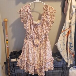 Floral Ruffle Dress